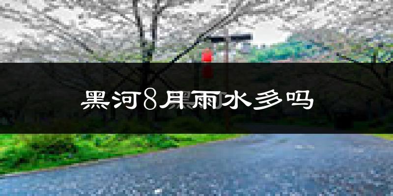 黑河8月雨水多吗?