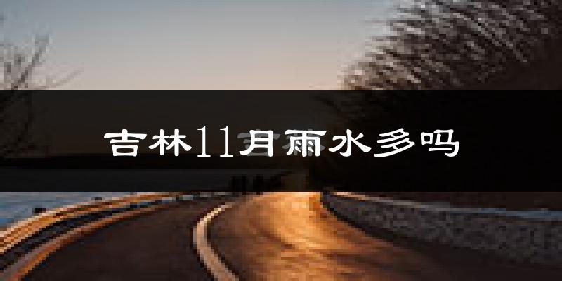 吉林11月雨水多吗?