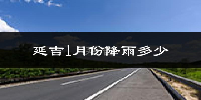 延吉1月份降雨多少?