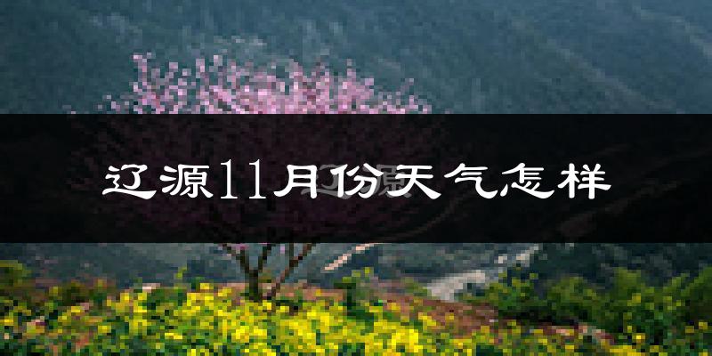 辽源11月份天气怎样?辽源十一月冷吗?