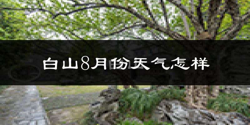 白山市8月份天气如何?很热吗?