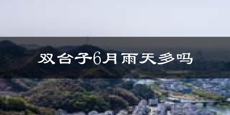 双台子6月雨天多吗?