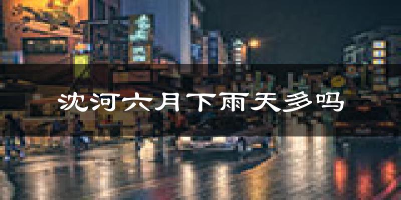 沈河六月下雨天多吗?沈河6月份降雨量多少?