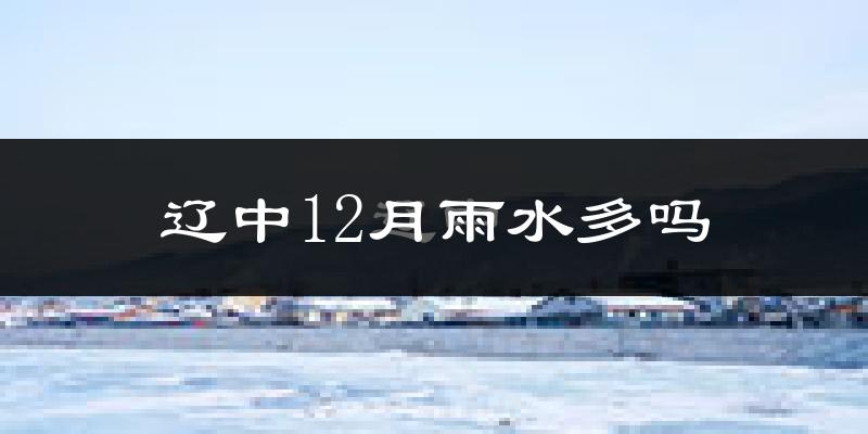 辽中12月雨水多吗?