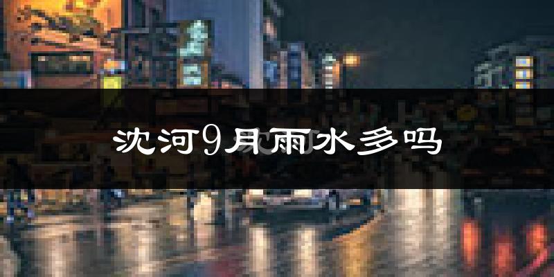 沈河9月雨水多吗?