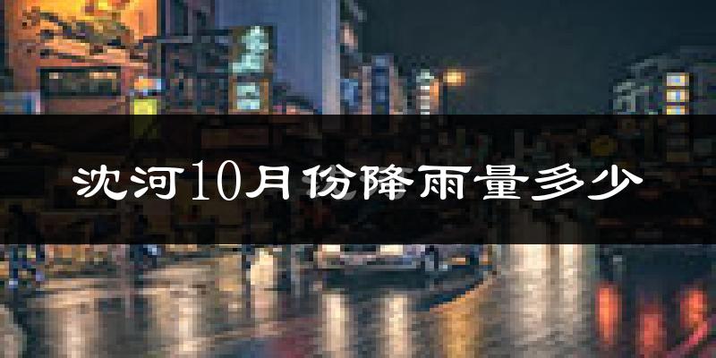 沈河10月份降雨量多少?沈河十月下雨多吗?