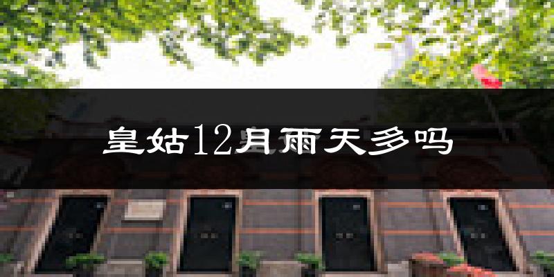皇姑12月雨天多吗?