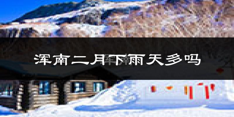 浑南二月下雨天多吗?浑南2月份降雨量多少?