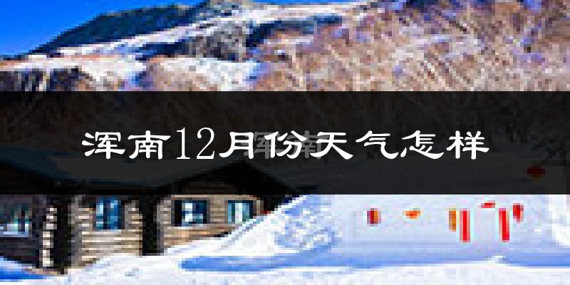 浑南12月份天气怎样?浑南十二月冷吗?
