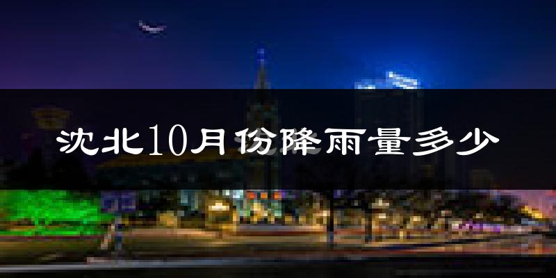 沈北10月份降雨量多少?沈北十月下雨多吗?