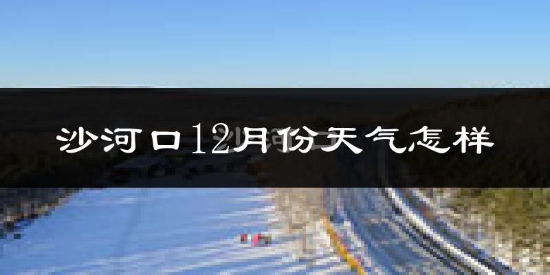 沙河口12月份天气怎样?沙河口十二月冷不冷?