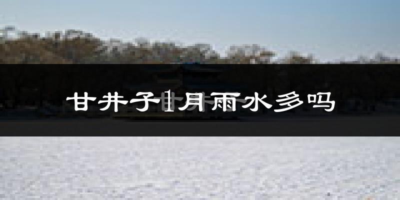甘井子1月雨水多吗?