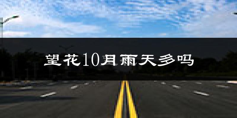 望花10月雨天多吗?