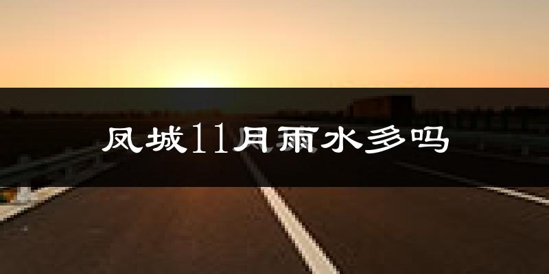 凤城11月雨水多吗?