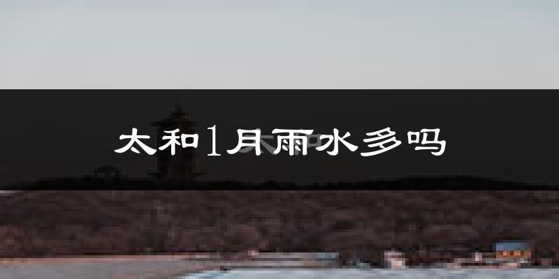 太和1月雨水多吗?