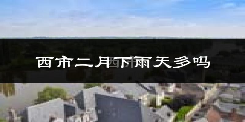 西市二月下雨天多吗?西市2月份降雨量多少?