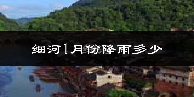 细河1月份降雨多少?