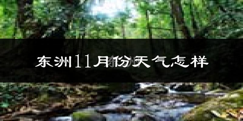 东洲11月份天气怎样?东洲十一月冷不冷?