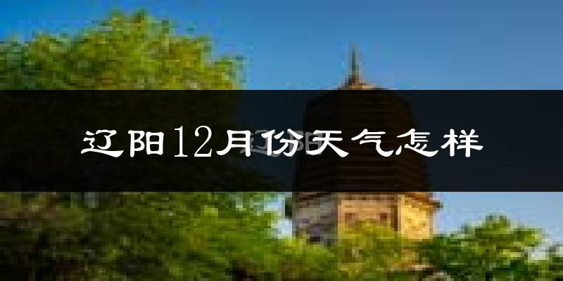 辽阳12月份天气怎样?辽阳十二月冷吗?