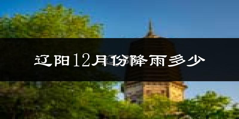 辽阳12月份降雨多少?