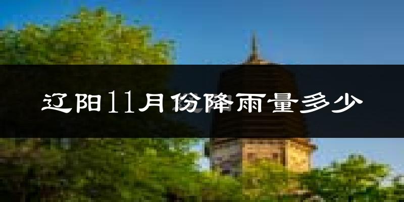 辽阳11月份降雨量多少?辽阳十一月下雨多吗?