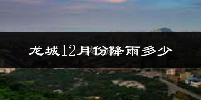 龙城12月份降雨多少?