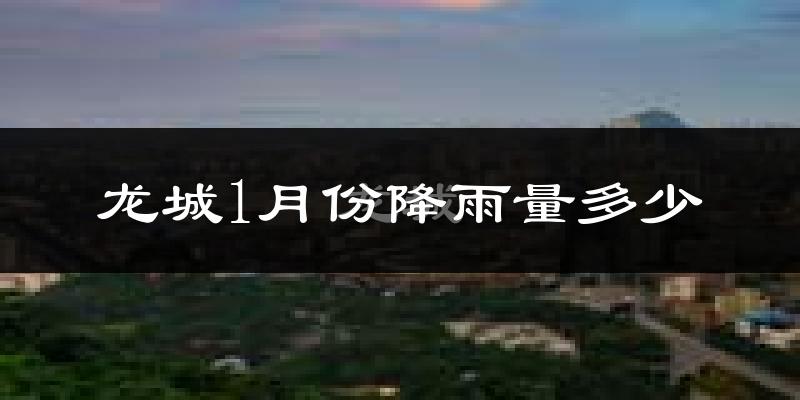 龙城1月份降雨量多少?龙城一月下雨多吗?