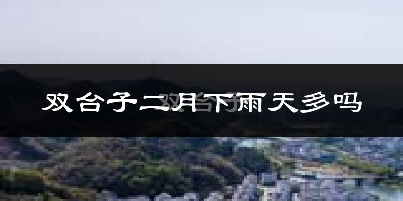 双台子二月下雨天多吗?双台子2月份降雨量多少?