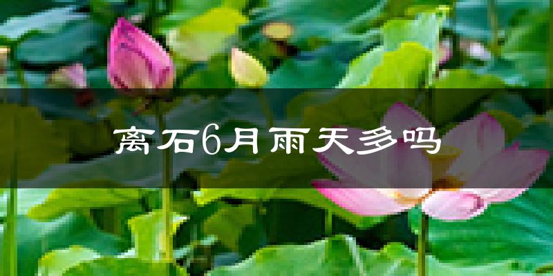 离石6月雨天多吗?