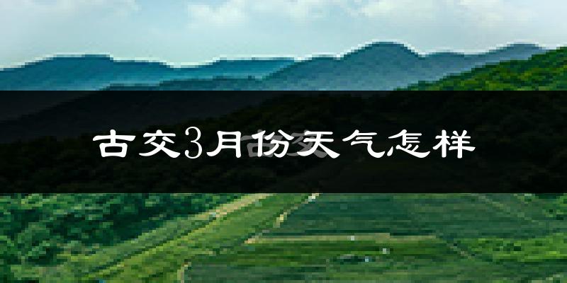 古交市3月份天气如何?冷吗?过去两年3月天气数据分析