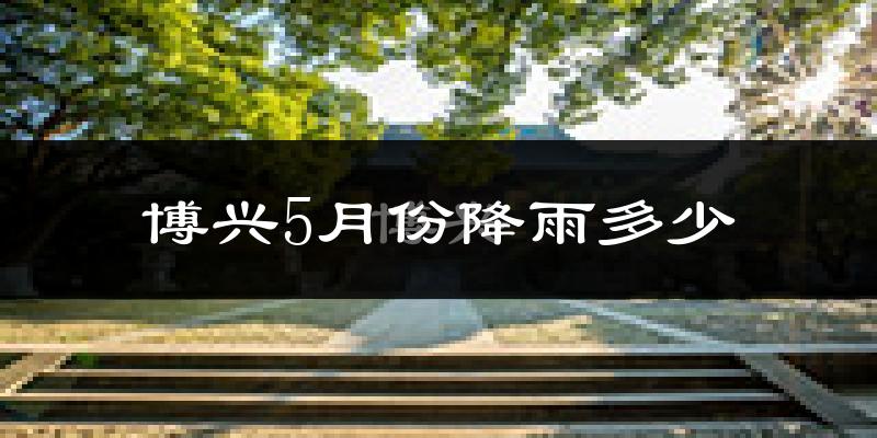 博兴5月份降雨多少?