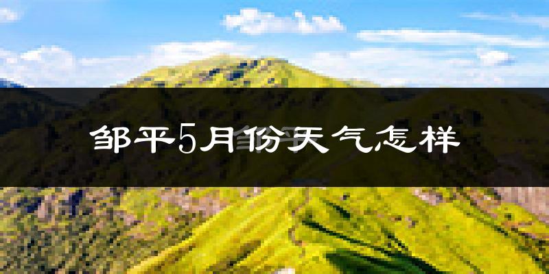 邹平县5月份天气如何?很热吗?