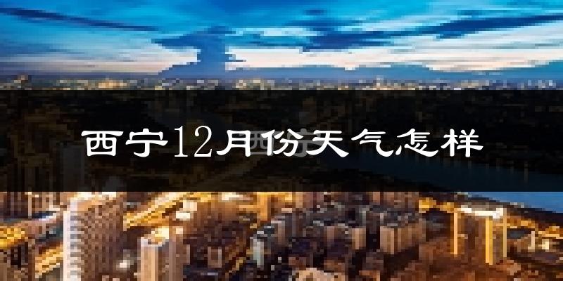 西宁12月份天气怎样?西宁十二月冷吗?