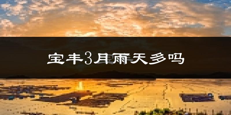 宝丰3月雨天多吗?
