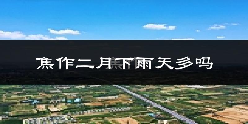 焦作二月下雨天多吗?焦作2月份降雨量多少?