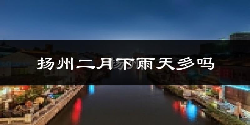 扬州二月下雨天多吗?扬州2月份降雨量多少?