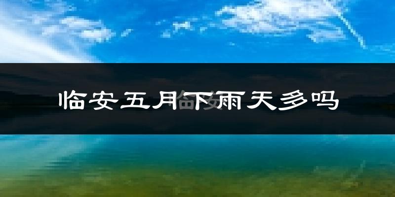 临安五月下雨天多吗?临安5月份降雨量多少?