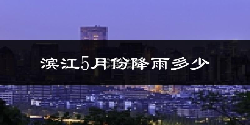 滨江5月份降雨多少?