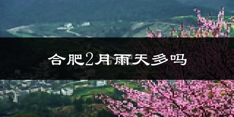 合肥2月雨天多吗?