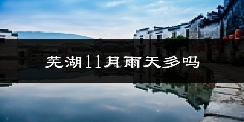 芜湖11月雨天多吗?