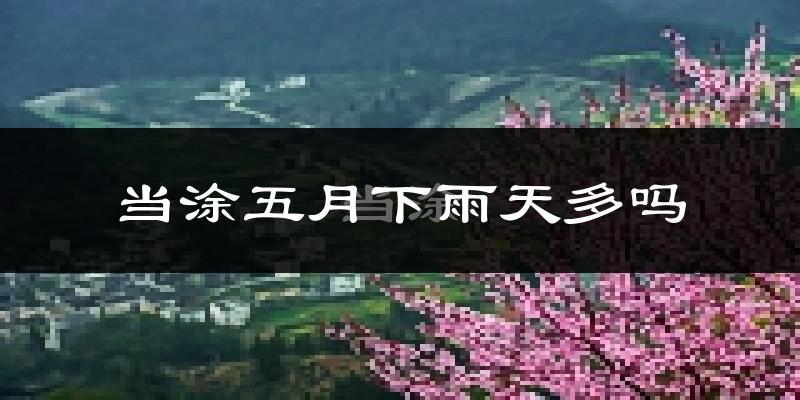 当涂五月下雨天多吗?当涂5月份降雨量多少?
