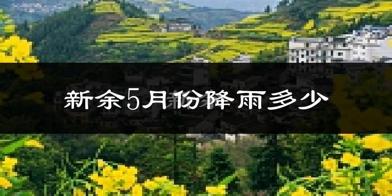新余5月份降雨多少?