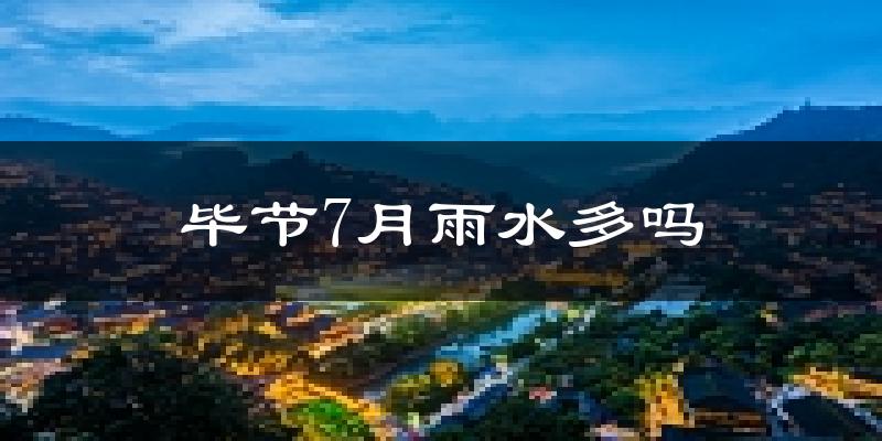 毕节7月雨水多吗?