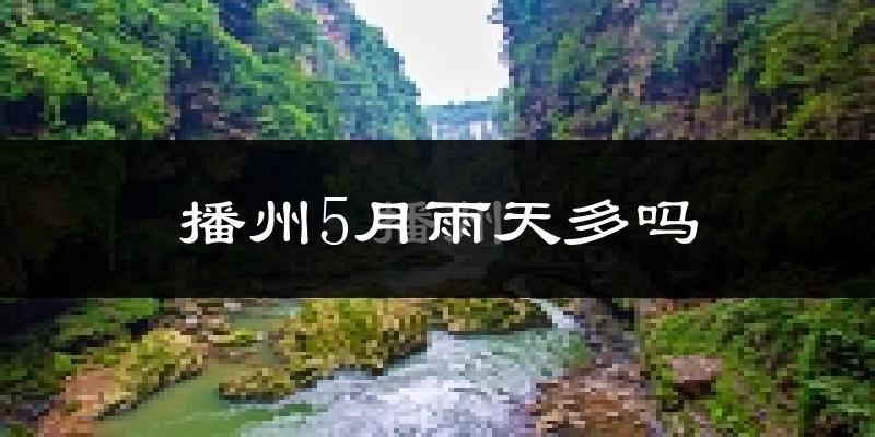 播州5月雨天多吗?