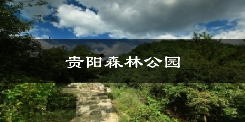贵阳森林公园天气预报十五天