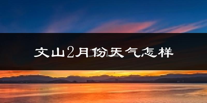 文山市2月份天气如何?冷吗?