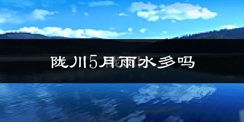 陇川5月雨水多吗?
