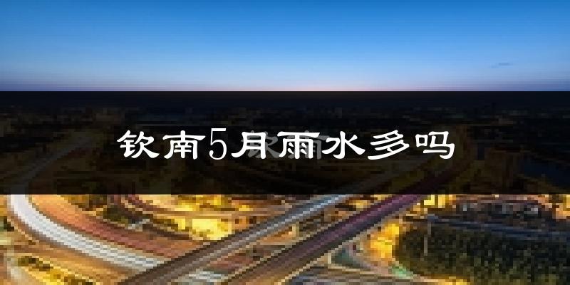 钦南5月雨水多吗?